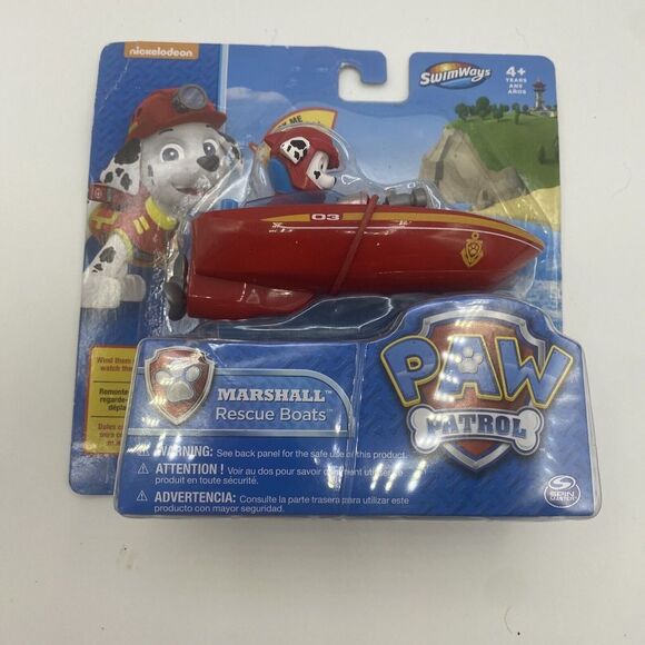 Swimways Nickelodeon Paw Patrol Marshall Rescue Boat - Picture 1 of 6